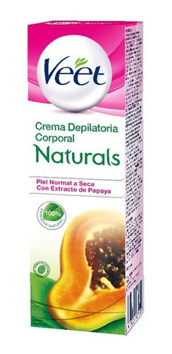 Crema Depilatoria Corporal Veet Naturals® Piel Normal A Seca