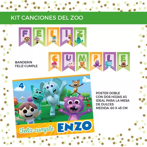  Kit Del Zoo Reino Infantil