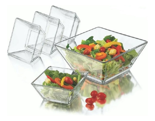 Juego De Ensaladera Tempo Con 4 Tazones