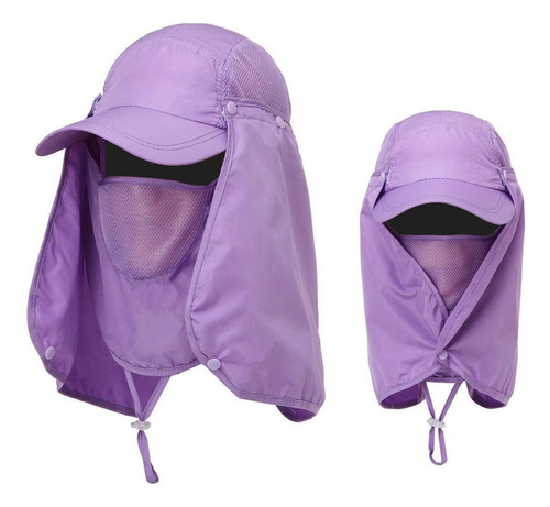 Gorra For El Sol Con Tapa For El Cuello Y La Cara Solapa