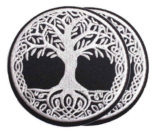 Harsgs 2 Parches Bordados De Yggdrasil The Tree Of Life Para