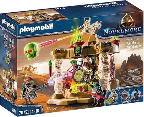 Imagen 2 de 6 de Playmobil Templo Del Ejercito De Esqueletos Novelmore 70751