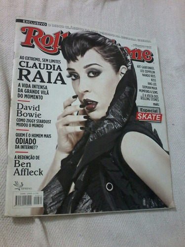 Revista Rolling Stone Cláudia Raia Ben Affleck David Bowie 