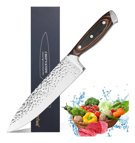 Cuchillo De Cocinero De 8.0 in, Afilado De Acero Inoxida Bwb