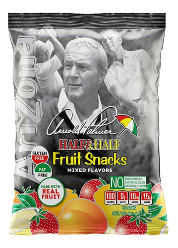 Arizona Arnold Palmer Half And Half Fruit Snacks, Masticable