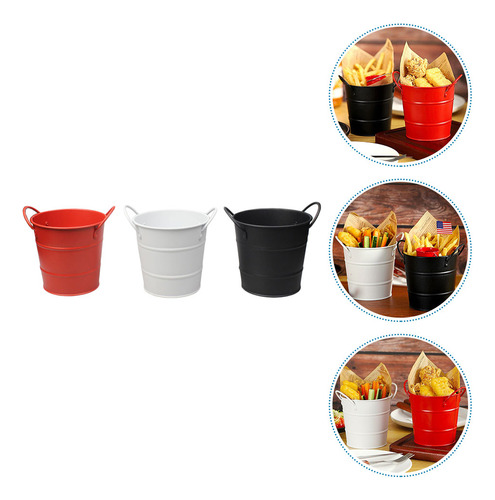 Cubo De Almacenamiento De Pollo Frito, Cubo Para Comida, 3 U