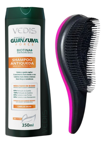 Shampoo Antiqueda Cabelos Secos Guanxuma Force 350ml - Vedis