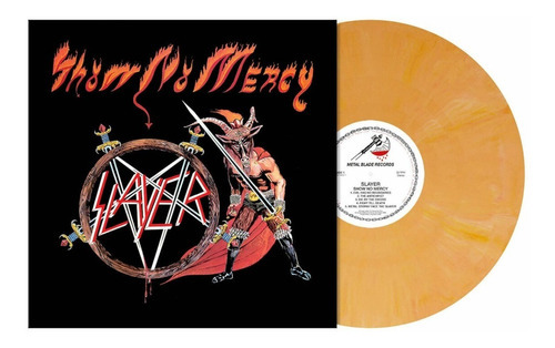 Slayer - Show No Mercy Lp Rosa Carne / Naranja Marmoleado