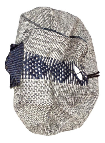 Mochilas Hechas Con Hilo A Mano, Mxnat-001, 1 Pza, 10kg, Gri Color Gris/ Azul Marino