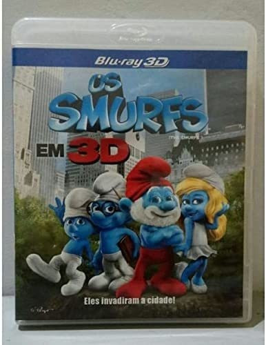 Os Smurfs 3d Bluray Original Lacrado