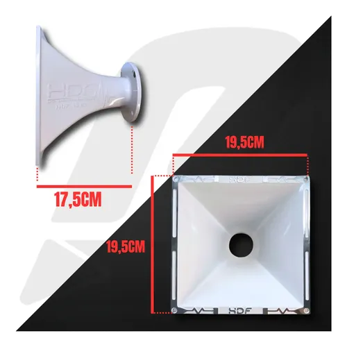 Cone Expansor Hardpower Hdf 1520 Corneta 2pol Lente Branco | Frete
