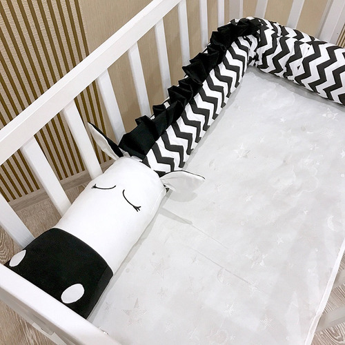 Protector De Cuna Para Bebe, Protector De Trenzado Para