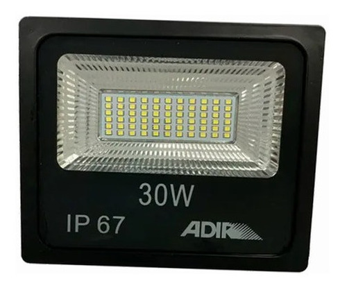 Reflector Led 30w Extra Plano High Lumen Adir 6087 Ip67 Color de la carcasa Negro