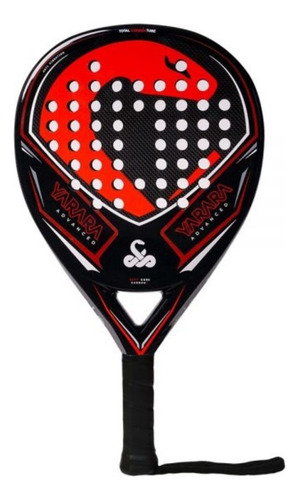 Paleta Padel Vibora Yarara Advanced Soft Core Carbono Color Rojo