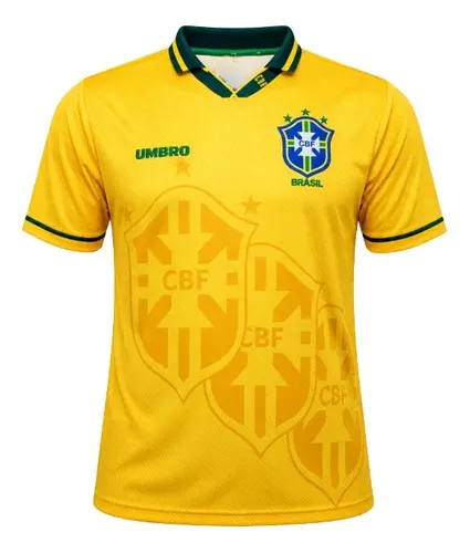 Camisa Brasil Masculina Versão Retrô Comemorativa