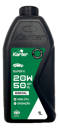 Kit Óleo Motor 20w50 Api Sl Lubrificante Mineral Kit 5 Uni.