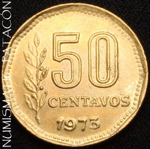 Moneda Argentina 50 Centavos 1973 - Cj 332