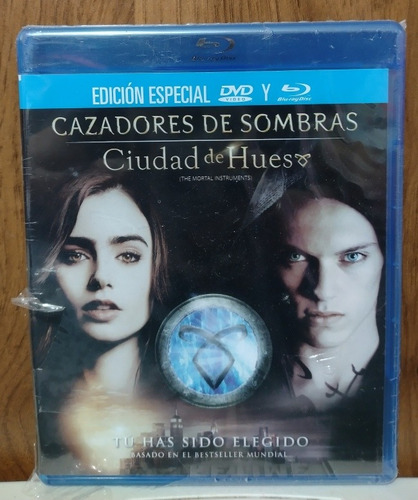 Cazadores De Sombras Ciudad De Hueso Blu Ray + Dvd Nuevo 