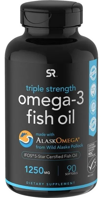 Suplemento en cápsula Sports Research Ômega 3 Ômega 3 de Omega 3 Fish Oil