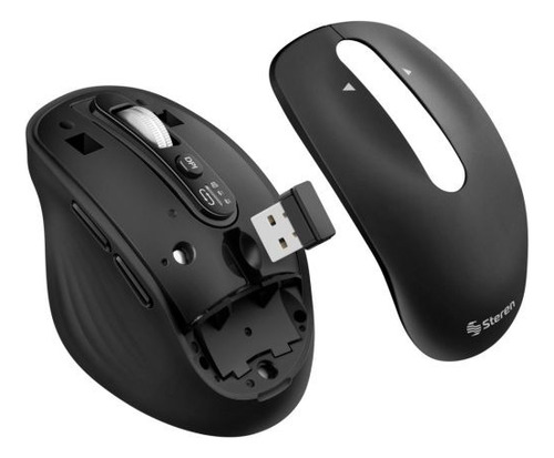 Mouse Inalambrico Bluetooth Multiequipo Negro