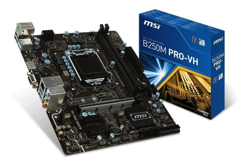 Motherboard 1151 Msi B250m Pro-vh Soporta 6ta 7ma Gen. Intel