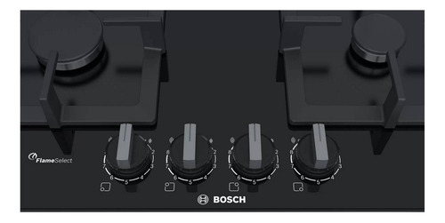 Imagen 2 de 3 de Anafe a gas Bosch Serie 6 PPP6A6B20 negro 220V - 240V
