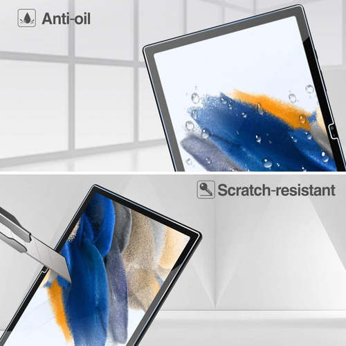 Case Flip 360° + Mica Vidrio 9h Samsung Tab A8 10.5 Sm-x200