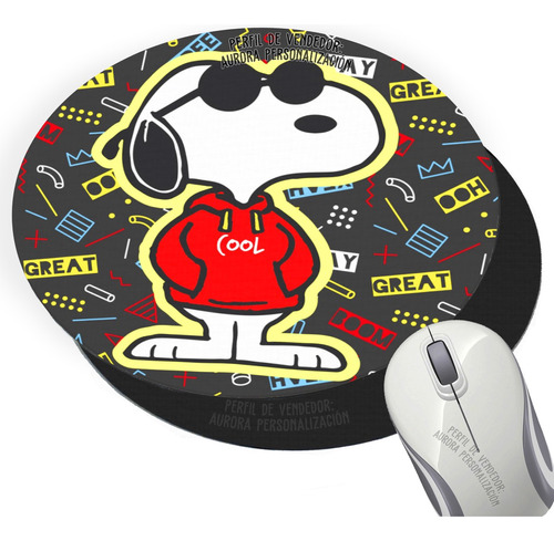 Pad Mouse Snoopy Peanuts Perro  Caricatura