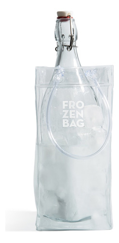 Frapera Hielera Plegable Portatil Transparente Frozen Bag® 