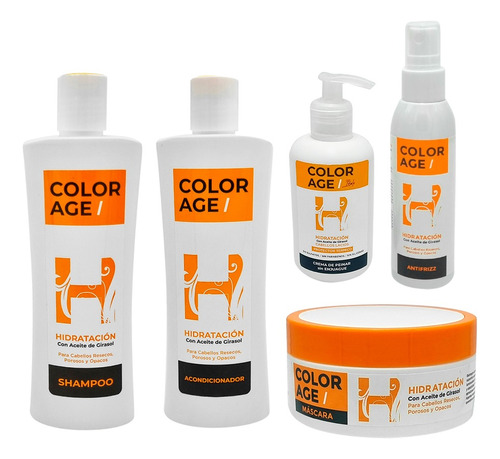 Color Age Kit Completo Hidratante Cabello Secos Porosos