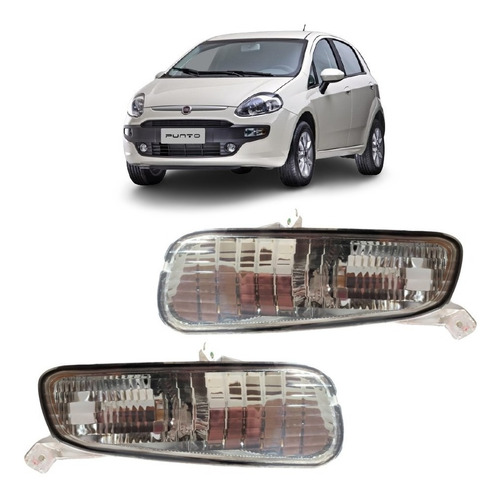 Juego Faros De Paragolpe Delantero P/ Fiat Punto 2017 2018