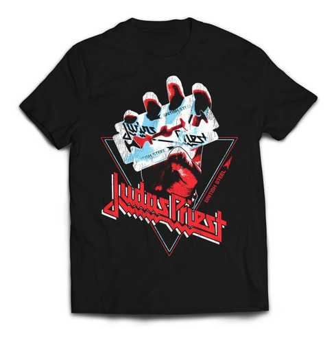 Camiseta Oficial Judas Priest British Steel Rock Activity