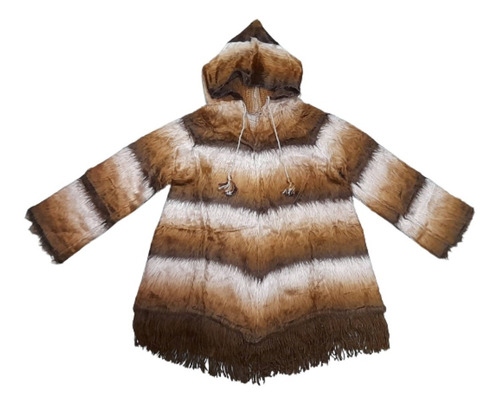 Imagen 2 de 4 de Poncho Lana Alpaca Pullover Abrigado Artesanal Niños T 14