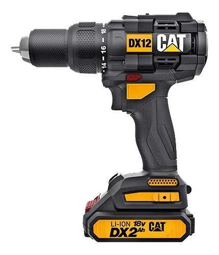 Imagen 4 de 5 de Taladro Percutor Atornillador Cat Dx12 Sin Carbones 18v Male