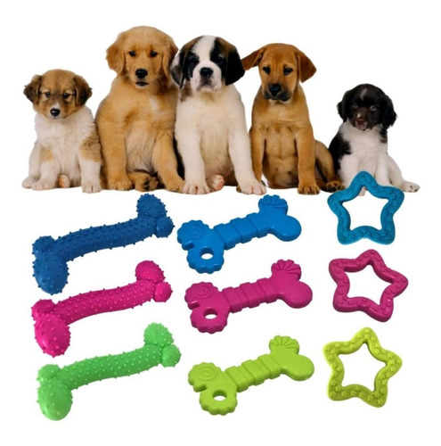 Kit 12 Brinquedo Mordedor Para Pet Cachorro Preço De Atacado