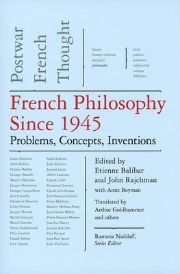 Libro French Philosophy Since 1945 - Etienne Balibar