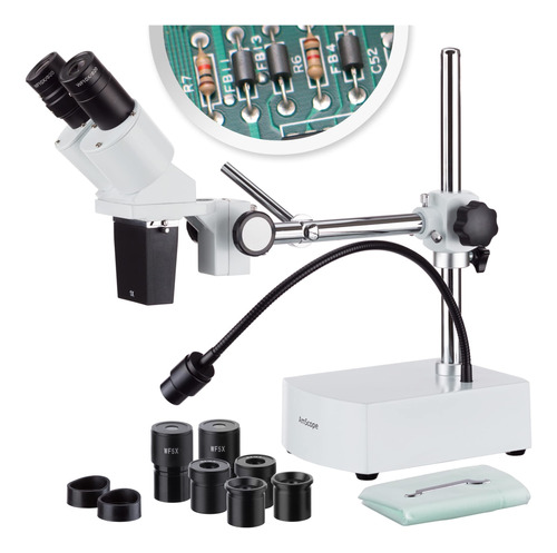 Amscope Se400-xyz Profesional Binocular Microscopio Estére.