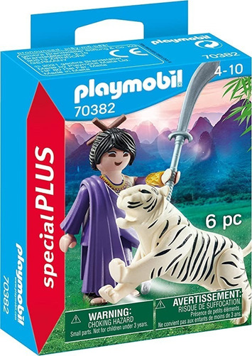 Juego Playmobil Special Plus Luchador Asiático Con Tigre 3+ Cantidad de piezas 6