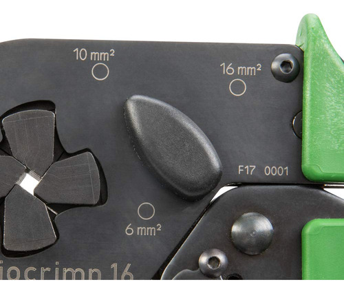 206-1216 | Wago Variocrimp 16 | Para Virolas Aisladas Y Sin Aislar | 10-6 Awg | [paquete De 1