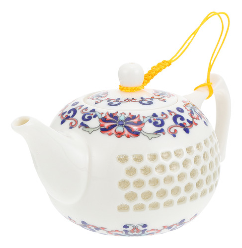 Dispensador De Té Para El Hogar, Tetera De Porcelana Azul Y