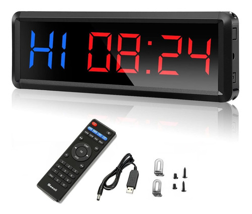 Seesii Gym Timer, Led Interval Timer Count Down / Up Clock,
