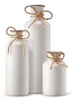 Comprar 3 Jarrones De Cerámica, Juego De Floreros Decorativos Rústic