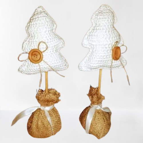Arbolitos De Navidad En Miniatura Tejidos A Crochet 