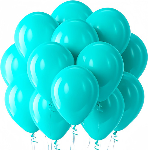 100 Globos Latex Para Bodas Y Fiestas 10 Pulgada Elige Color Color Azul Petróleo Estrellas