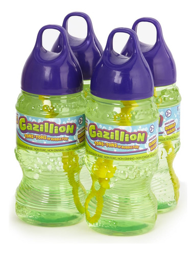 Gazillion De 8 Onzas Solución De Burbujas 4 Pack - Grandes B