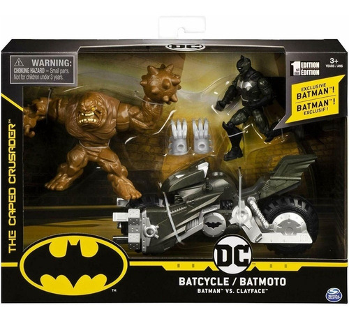 Figura Dc Comics Batman E Moto Vs Cara De Barro Sunny 2184