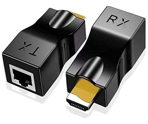 Extensor Hdmi Sobre Red Ethernet Cat 5e/6, Hdmi A Rj45 Ether