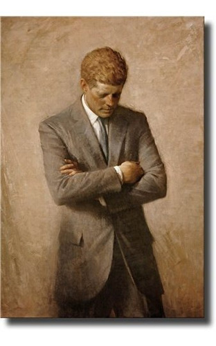 John F. Kennedy Full Retrato, Jfk Wall Picture Art Sobre Lon