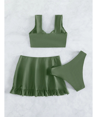 Biquíni Elegante E Sexy De Três Peças