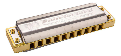 Hohner Armónica Marine Band Thunderbird Lc Color Café